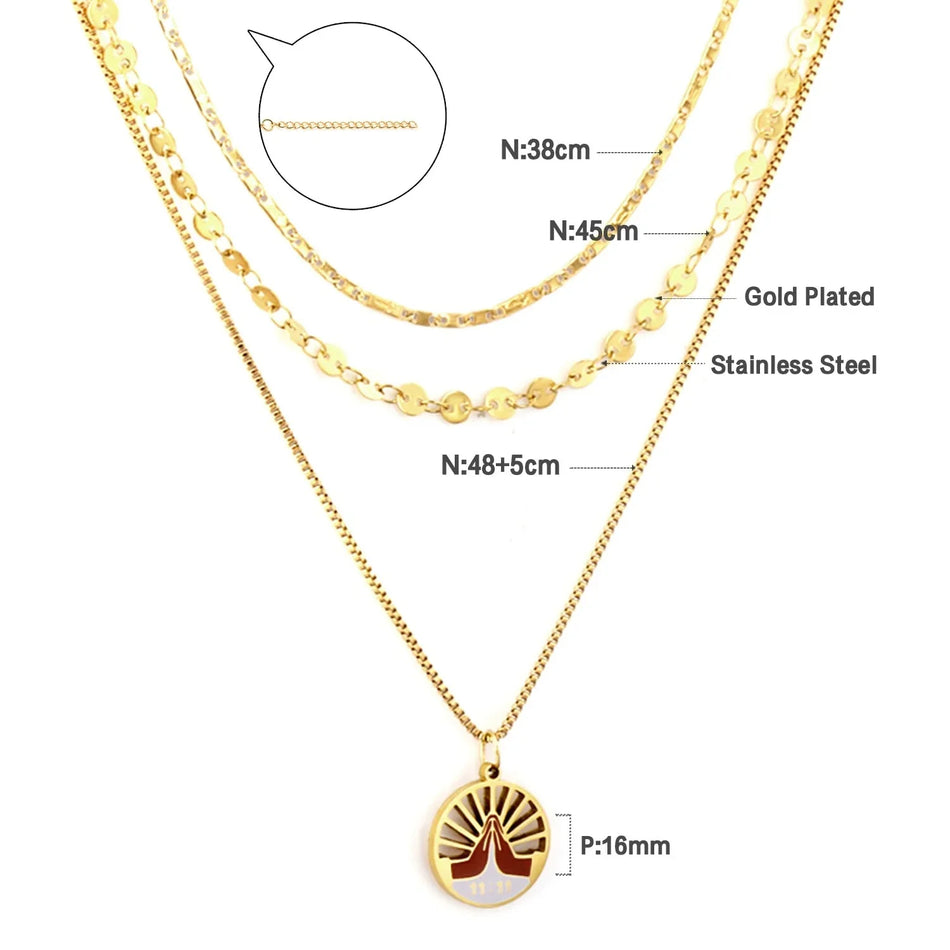 Aura Collar Acero Vintage 897G