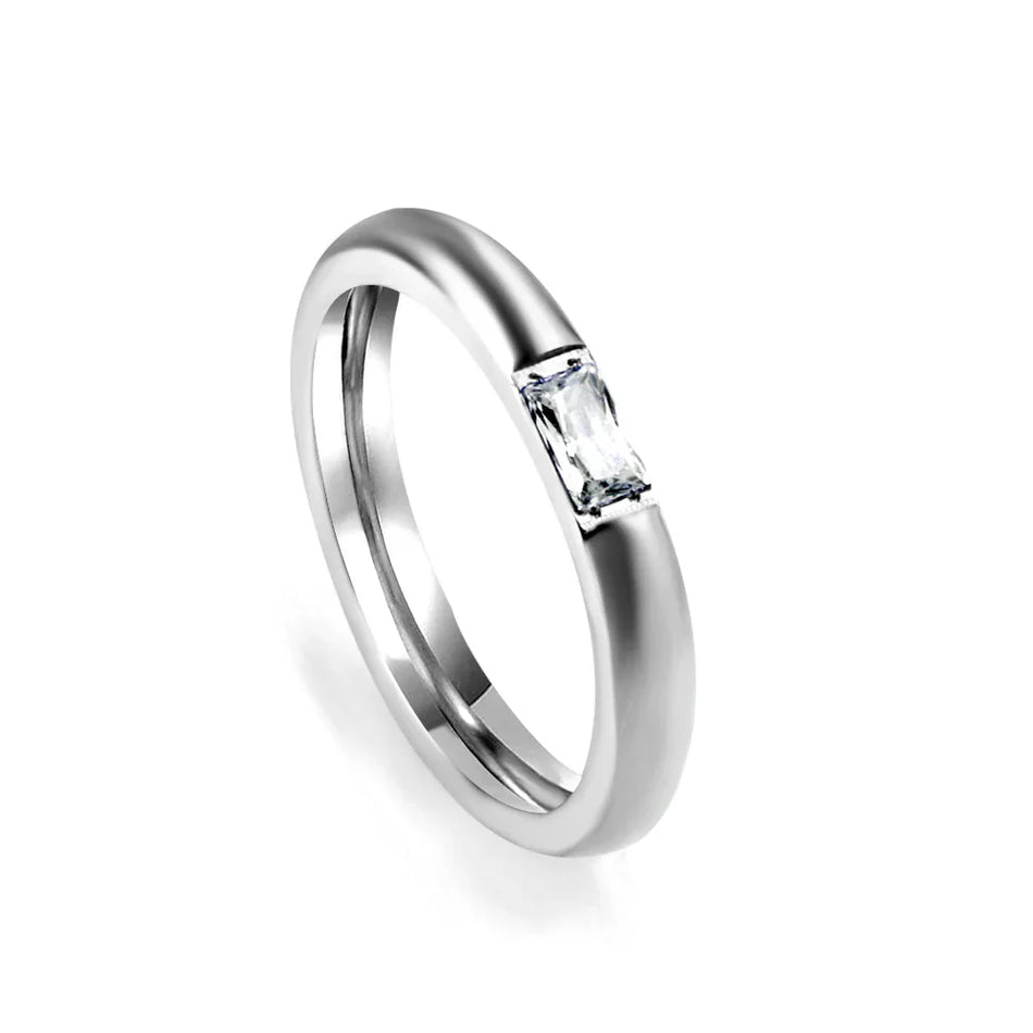 Anillo Geométrico de Lujo Urbano Steel / #7